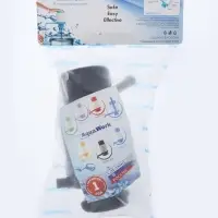 Помпа для воды Aqua work &laquo;Дельфин Эко&raquo;, механическая, под бутыль от 11 до19 л, чёрно-серая