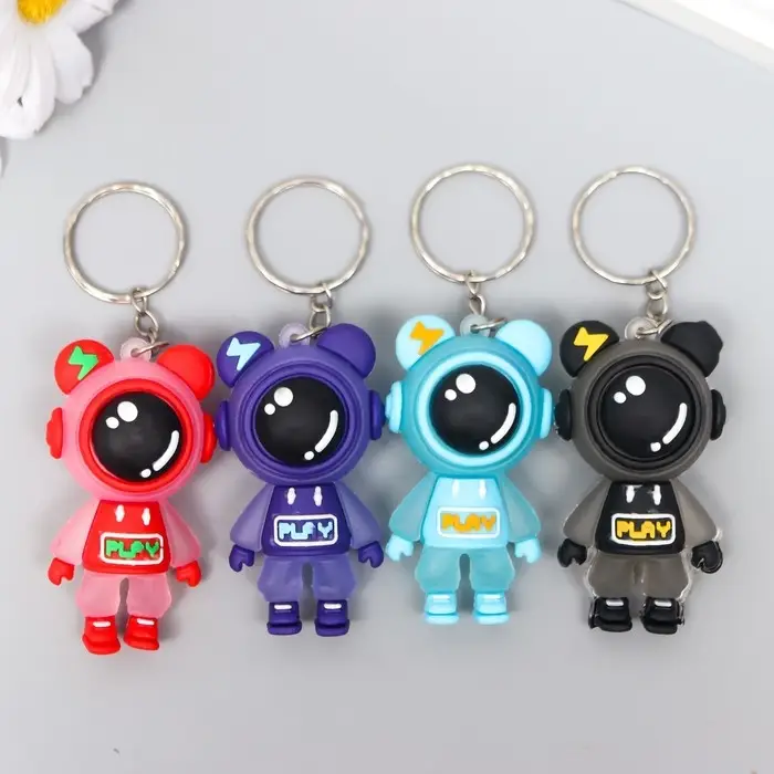 Брелок резина Брелок резина "Игровая космо-мышь" МИКС 1,7х2,8х5,5 см