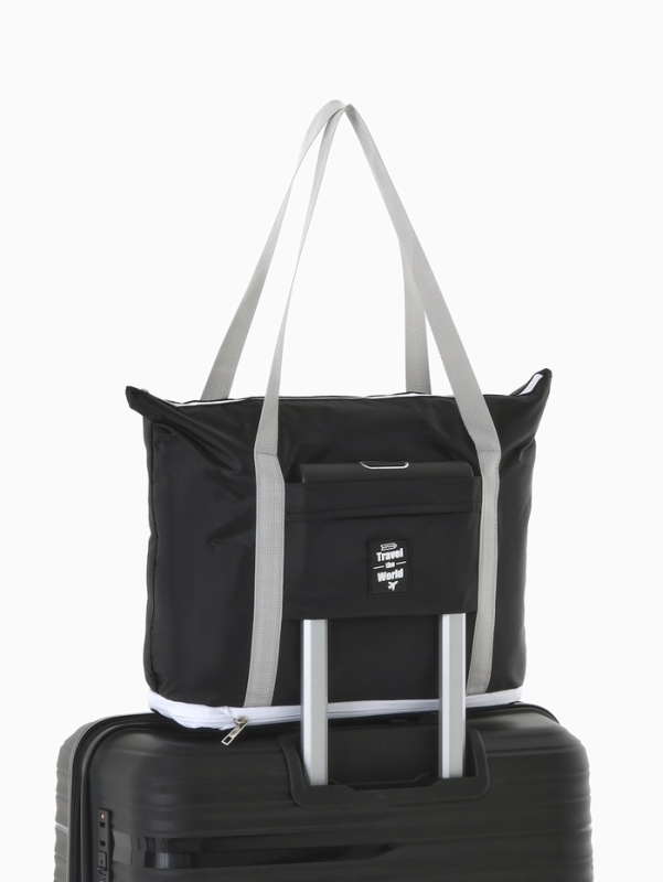 Сумка дорожная на молнии, чёрная Сумка дорожная на молнии, чёрная