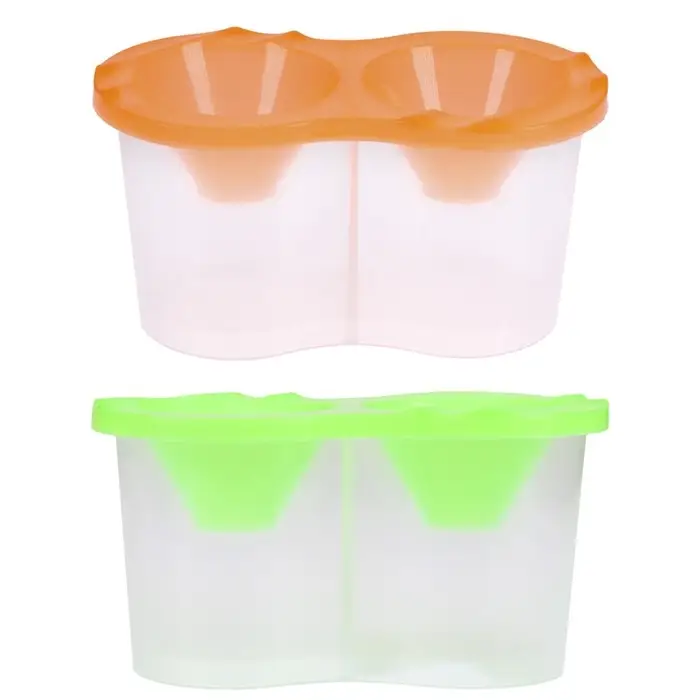 Стакан - непроливайка для рисования двойной Calligrata &laquo;Фонарики&raquo;, 150 мл &times;2, неоновый МИКС