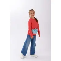 Сумка детская поясная Magic unicorn, на молнии, голубая