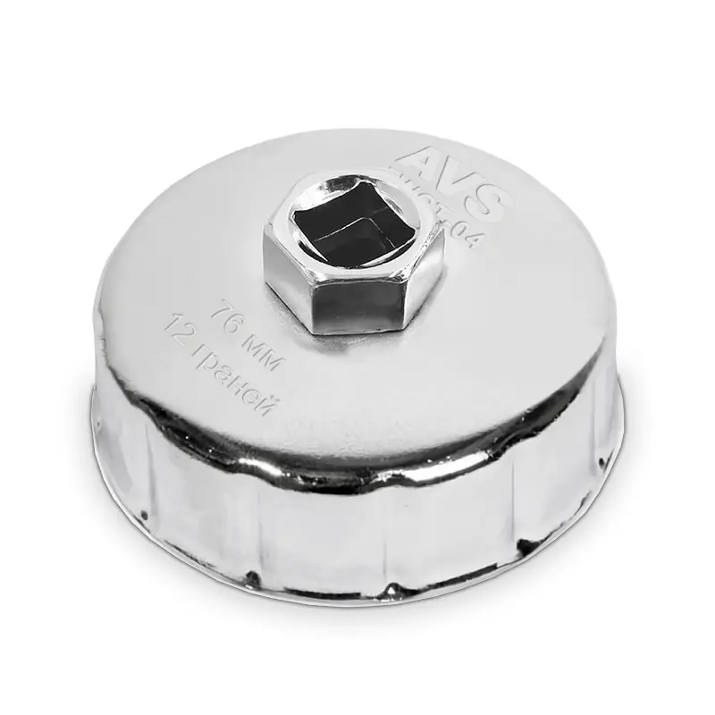 Съемник масляного фильтра &laquo;чашка&raquo; 76 мм, 12 граней AVS FWCT-04