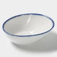 Салатник Magistro Blue Lagoon, 550 мл, 18.1&times;14.2 см, фарфор, белый