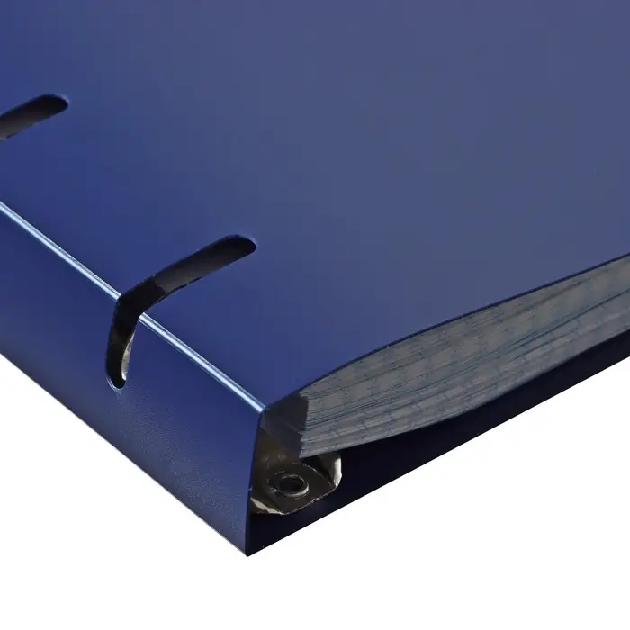 Тетрадь на кольцах Calligrata A5, 120 листов, в клетку, пластиковая обложка, блок офсет, синяя