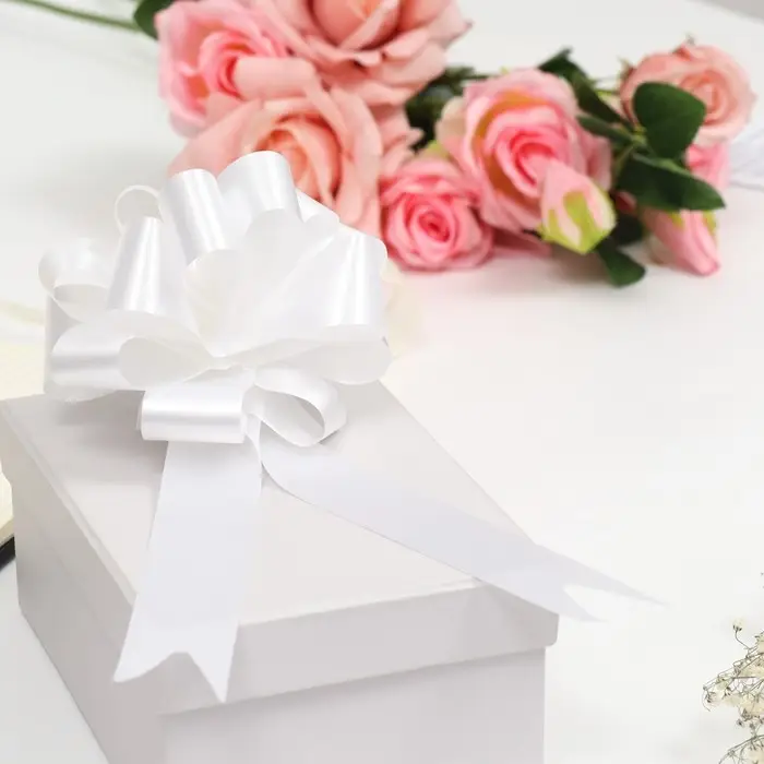 Бант - шар №3 простой белый Бант - шар №3 простой белый