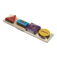 Сортер-вкладыш деревянный, &laquo;Геометрия. Прямоугольная форма&raquo;