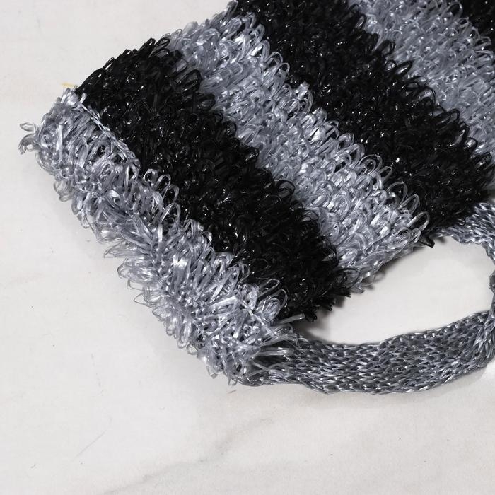 Мочалка для тела Доляна «Мужская», 12×45 см, чёрно-белый Мочалка для тела Доляна «Мужская», 12×45 см, чёрно-белый