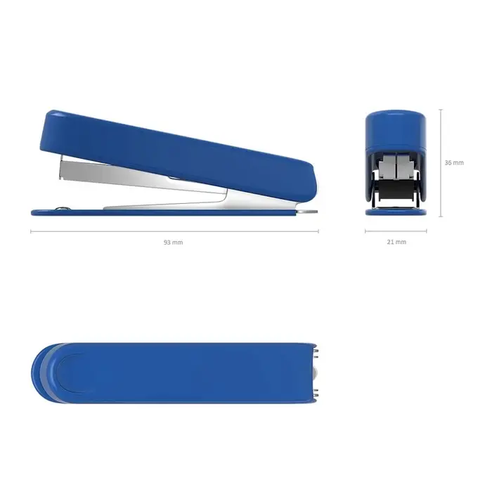 Степлер канцелярский № 10 ErichKrause, до 15 листов, встроенный антистеплер, МИКС