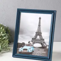 Фоторамка пластик 20х25 см "Остин" иссиня-чёрный 23,5х18,5х1,5 см