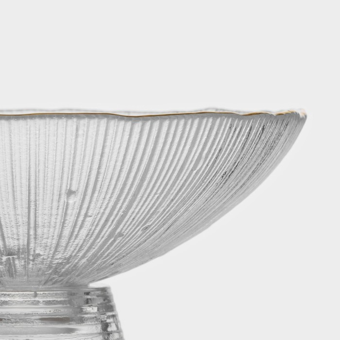 Ваза из стекла для фруктов «Фейверк», 350 мл, 15×7,5 см, цвет прозрачный Ваза из стекла для фруктов «Фейверк», 350 мл, 15×7,5 см, цвет прозрачный