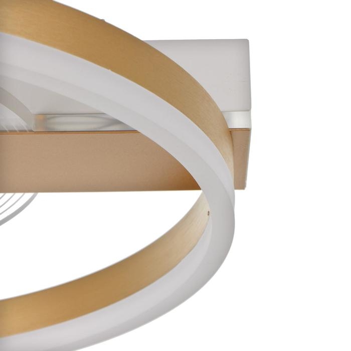 Люстра с ПДУ 1343/2 LED 100Вт 3000-6000К золото 52х50х9 см BayerLux