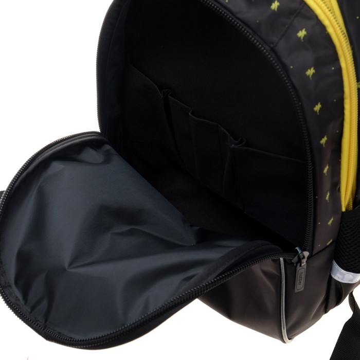 Рюкзак школьный 40 х 26 х 19 см, эргономичная спинка, Hatber Sreet, Banana, чёрный/жёлтый NRk_77087 Рюкзак школьный 40 х 26 х 19 см, эргономичная спинка, Hatber Sreet, Banana, чёрный/жёлтый NRk_77087