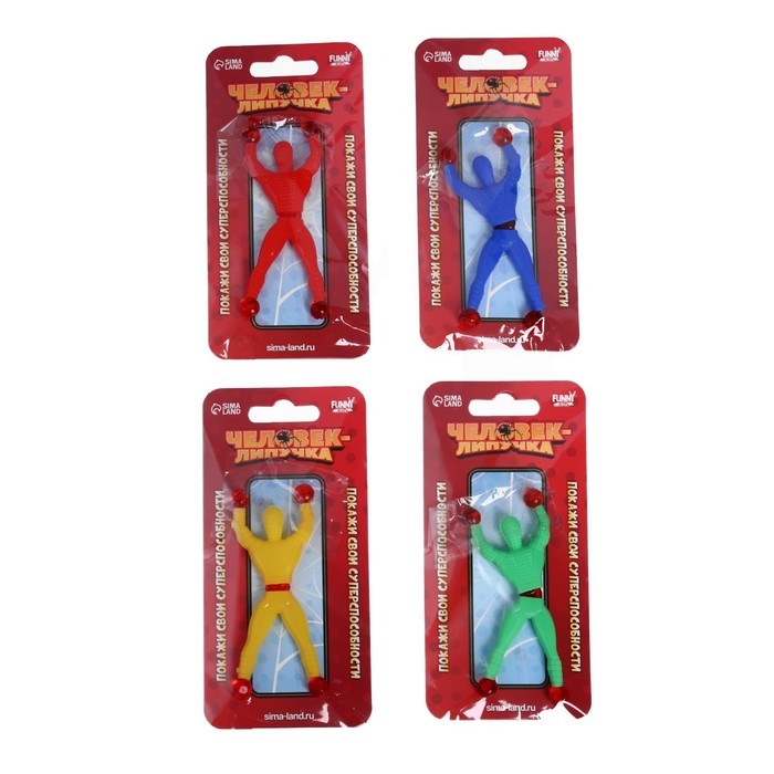 Липучка человек «Паук», цвета МИКС Липучка человек «Паук», цвета МИКС