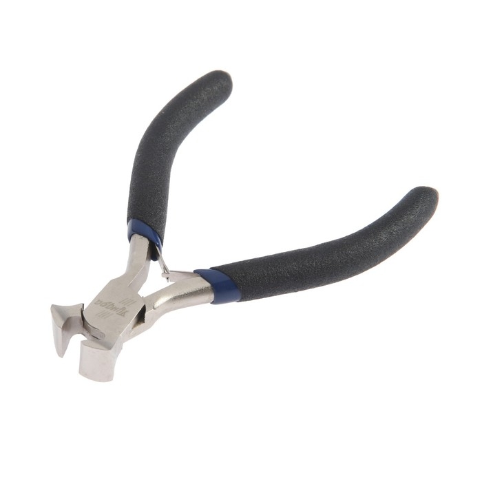 Кусачки торцевые ТУНДРА mini, никелированные, обрезиненные рукоятки, 105 мм Кусачки торцевые ТУНДРА mini, никелированные, обрезиненные рукоятки, 105 мм