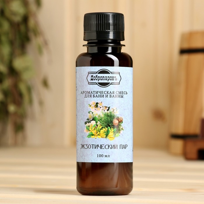 Ароматизатор для бани и ванны  Ароматизатор для бани и ванны "Экзотический пар" натуральная, 100 мл "Добропаровъ"