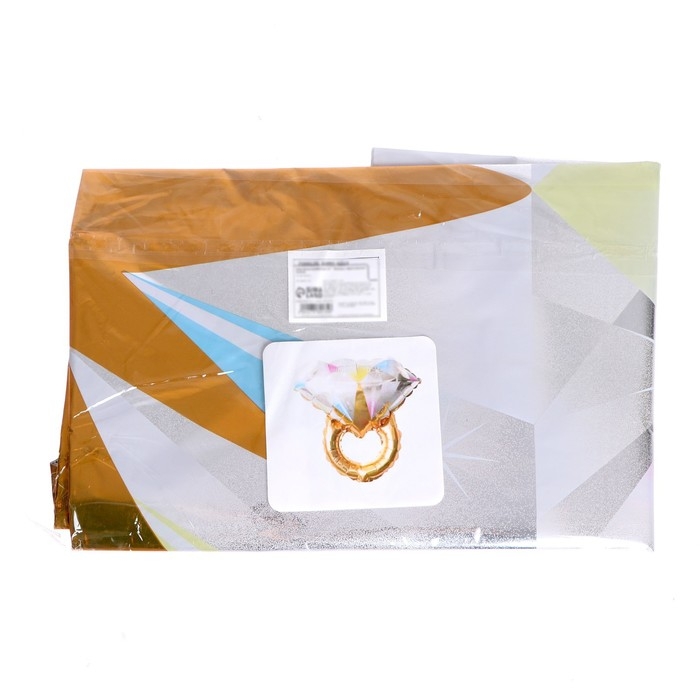 Шар фольгированный 27" &laquo;Кольцо с бриллиантом&raquo;, золото