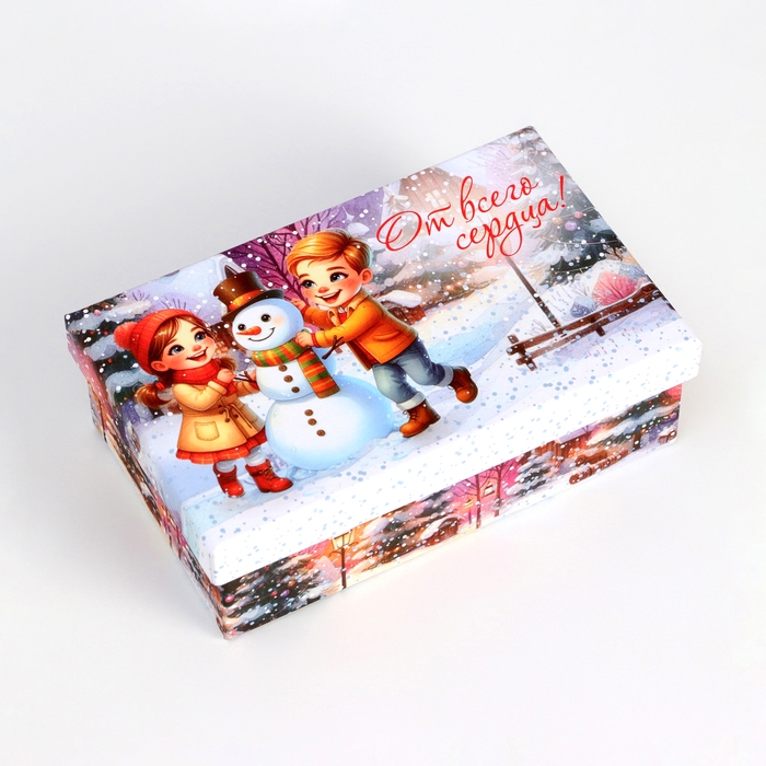 Набор подарочных новогодних коробок 10 в 1 Набор подарочных новогодних коробок 10 в 1 "Новогдние каникулы", 32,5 х 20 х 12,5 - 12 х 7 х 4 см. Новый год