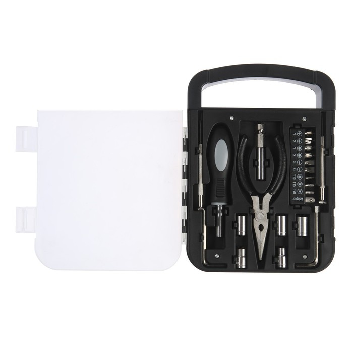 Набор инструментов ТУНДРА, пластиковый кейс, 22 предмета Набор инструментов ТУНДРА, пластиковый кейс, 22 предмета