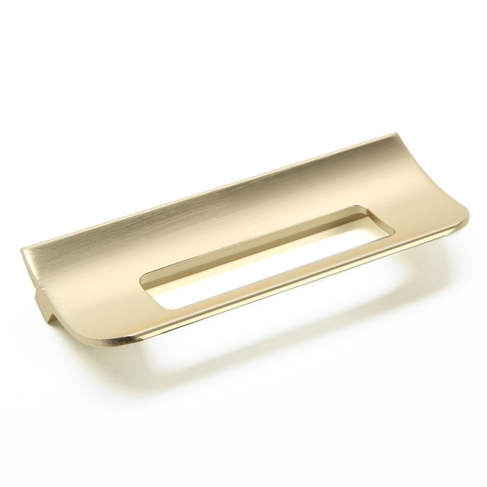 Ручка скоба мебельная RS1402, м/о=128, цвет сатиновое золото Ручка скоба мебельная RS1402, м/о=128, цвет сатиновое золото