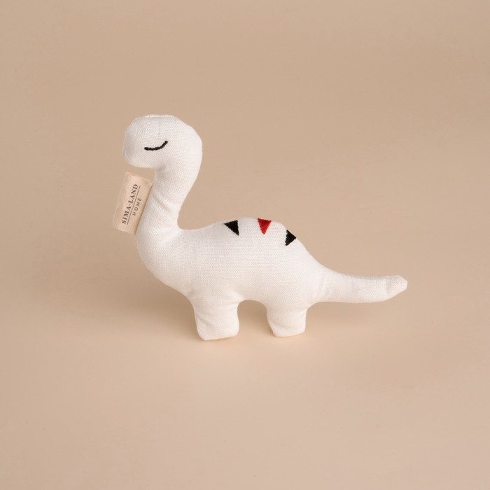 Мягкая игрушка «Динозавр», с полосками на спине, 17 см Мягкая игрушка «Динозавр», с полосками на спине, 17 см