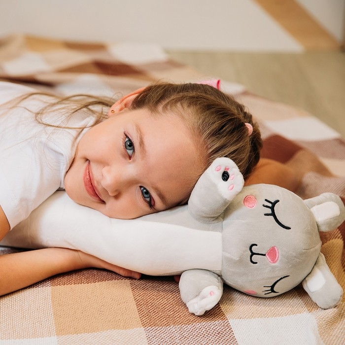 Подушка для путешествий мягкая игрушка «Зайка», 70 см Подушка для путешествий мягкая игрушка «Зайка», 70 см