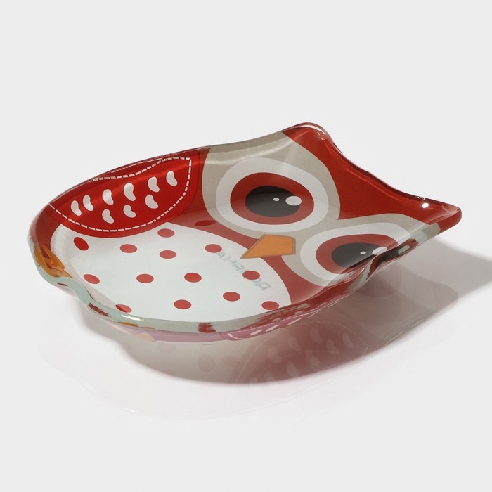 Соусник стеклянный Доляна «Совунья», 45мл, 10×8×1,5 см, цвет красный Соусник стеклянный Доляна «Совунья», 45мл, 10×8×1,5 см, цвет красный