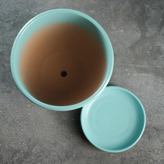 Горшок цветочный Горшок цветочный "Антик" бирюзовый, 2,5л