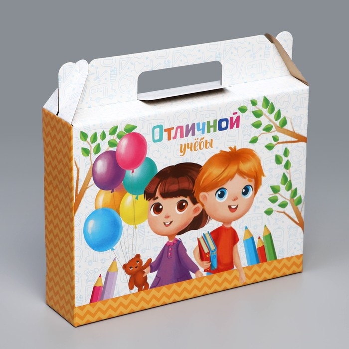 Коробка подарочная складная, упаковка, «Отличной учебы», 33,7 х 25,7 х 7,9 см Коробка подарочная складная, упаковка, «Отличной учебы», 33,7 х 25,7 х 7,9 см