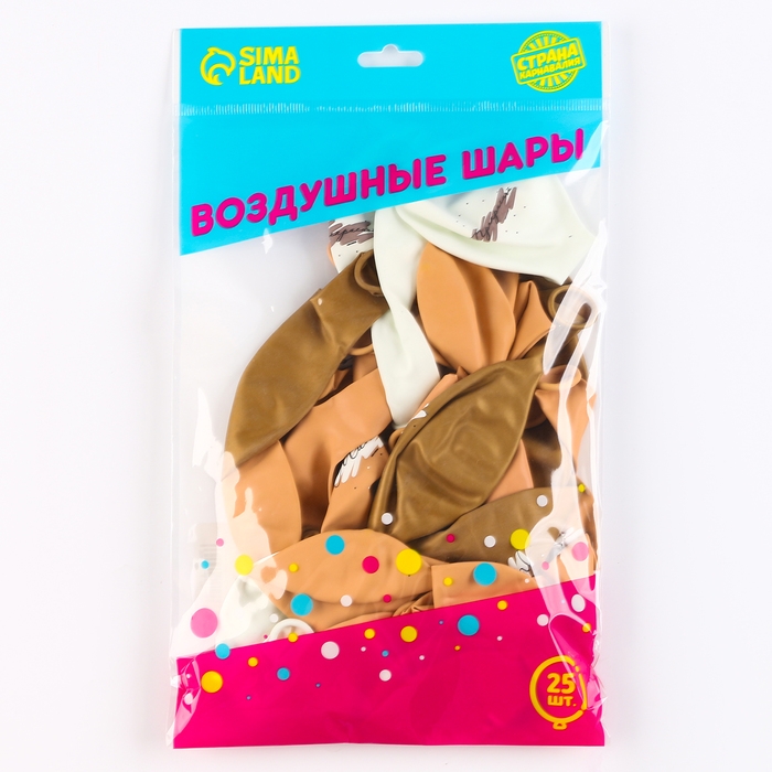 Воздушный шар латексный 12 Воздушный шар латексный 12" «Комплименты для неё», нежный, 25 шт.