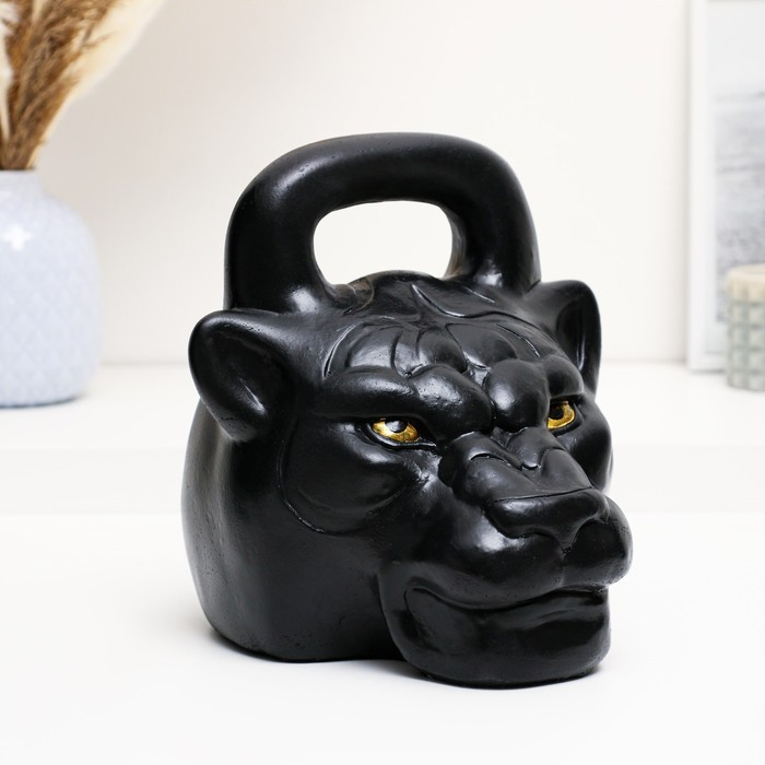 Копилка Копилка "Гиря тигр" черная 20 см