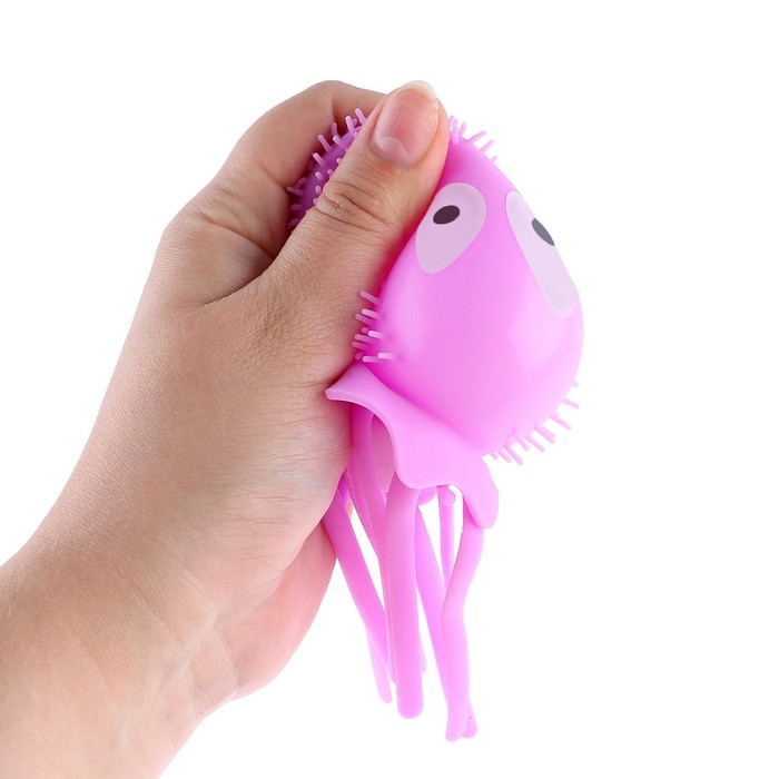 Ёжка «Осьминог» световой, цвета МИКС Ёжка «Осьминог» световой, цвета МИКС