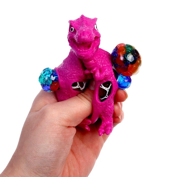 Мялка &laquo;Динозавр&raquo;, с гидрогелем, виды МИКС