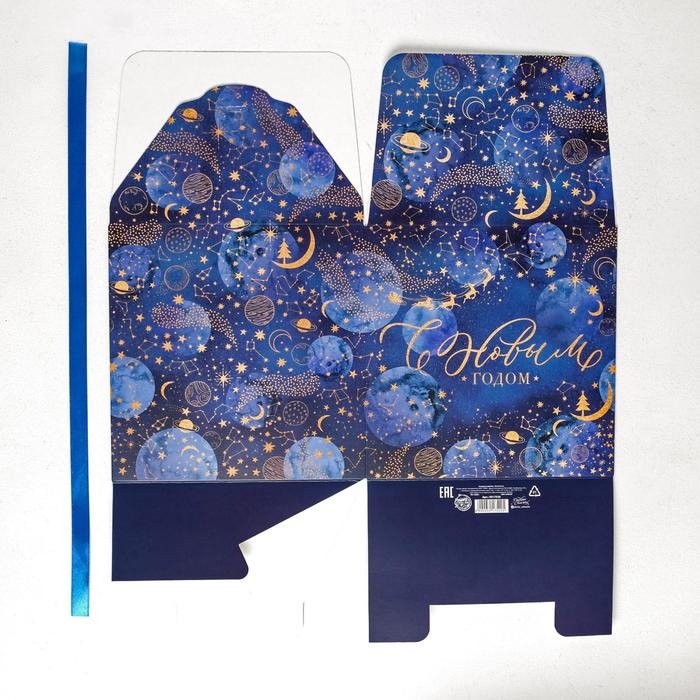 Коробка подарочная новогодняя складная «Новогоднее волшебство», 18 х 18 х 18 см, Новый год Коробка подарочная новогодняя складная «Новогоднее волшебство», 18 х 18 х 18 см, Новый год