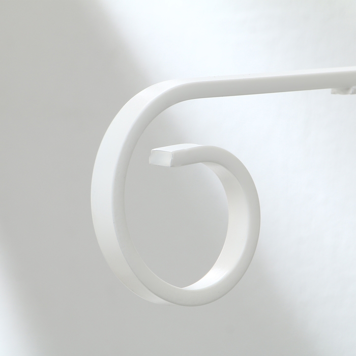 Кронштейн для кашпо кованый, 30 см, металл, белый Кронштейн для кашпо кованый, 30 см, металл, белый