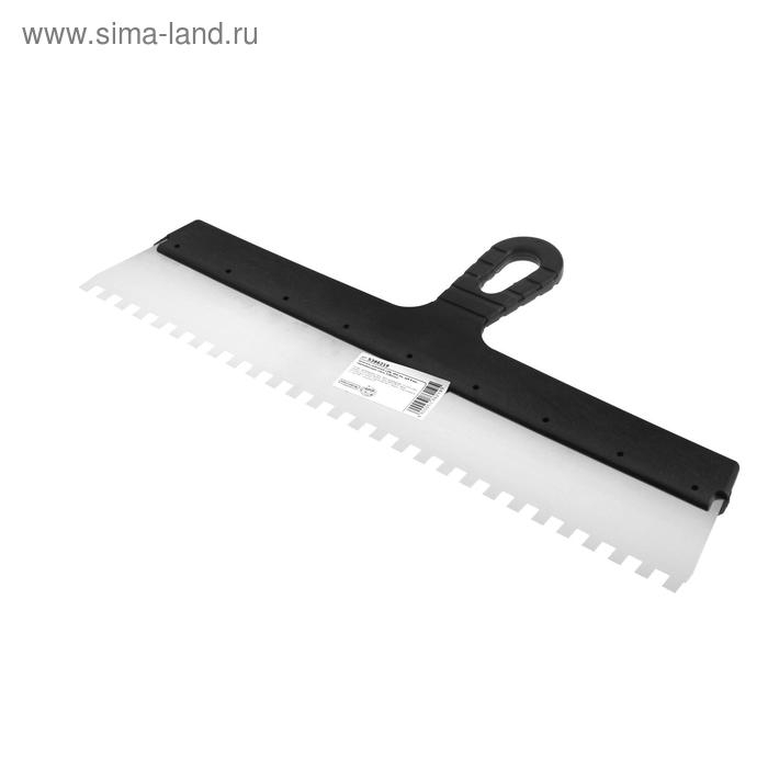 Шпатель зубчатый ЛОМ, 450 мм, зуб 8 мм, нержавеющая сталь Шпатель зубчатый ЛОМ, 450 мм, зуб 8 мм, нержавеющая сталь