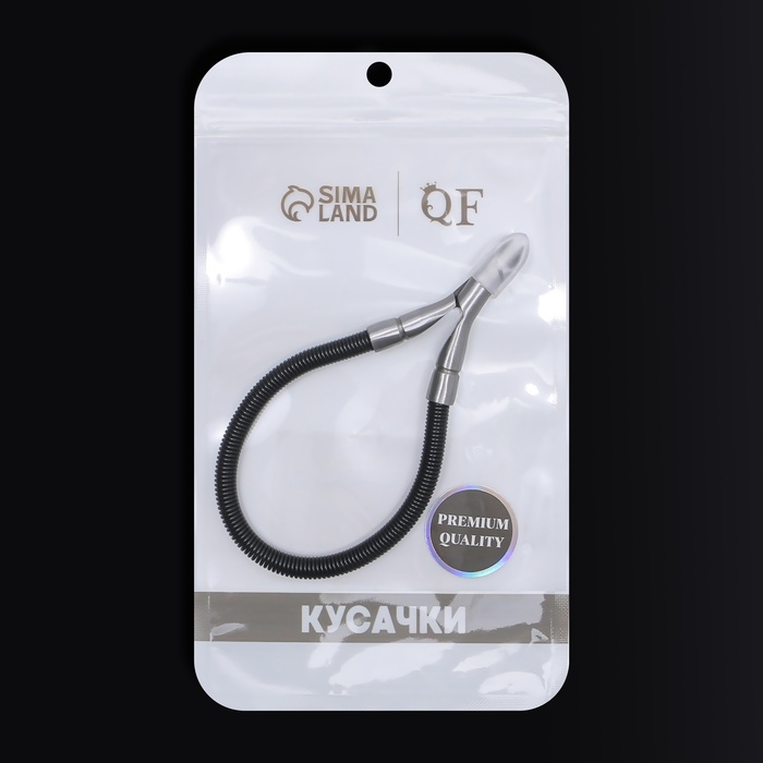 Кусачки маникюрные для кутикулы «Premium», скрытая пружина, 11 см, длина лезвия - 6 мм, цвет серебристый/чёрный Кусачки маникюрные для кутикулы «Premium», скрытая пружина, 11 см, длина лезвия - 6 мм, цвет серебристый/чёрный