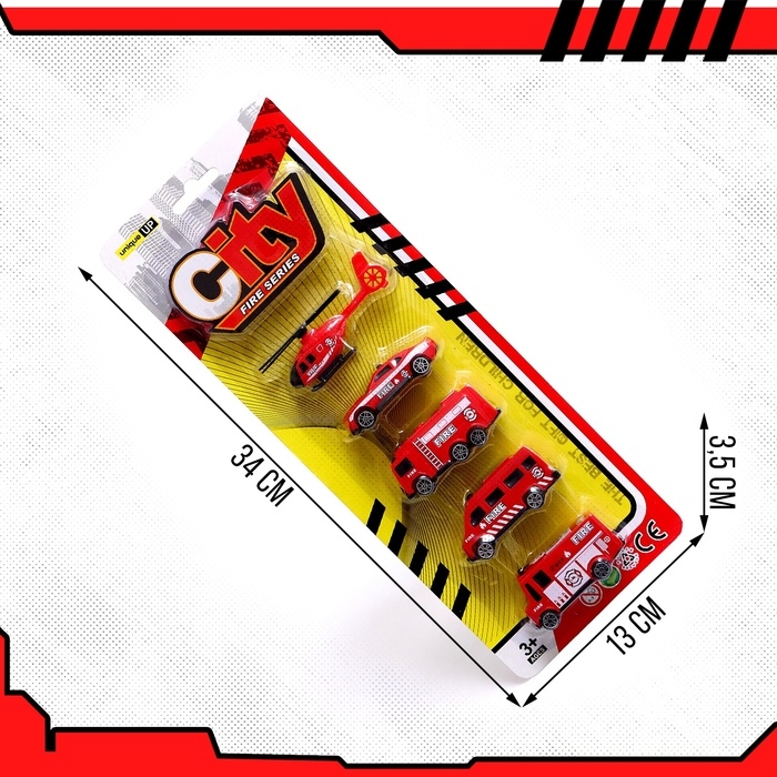 Набор машин «Пожарная служба», 5 штук Набор машин «Пожарная служба», 5 штук