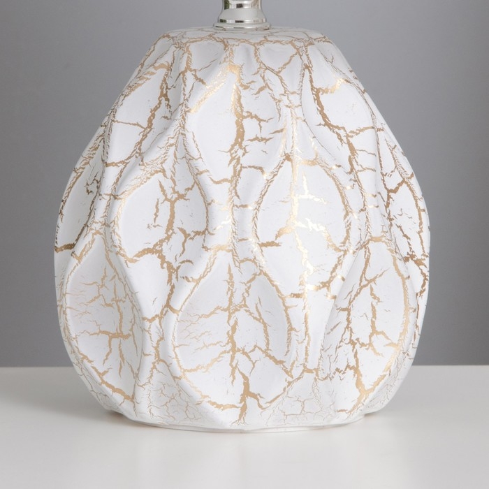 Лампа настольная Лампа настольная "Иветт" 1х40Вт Е14 белый 20х20х30см