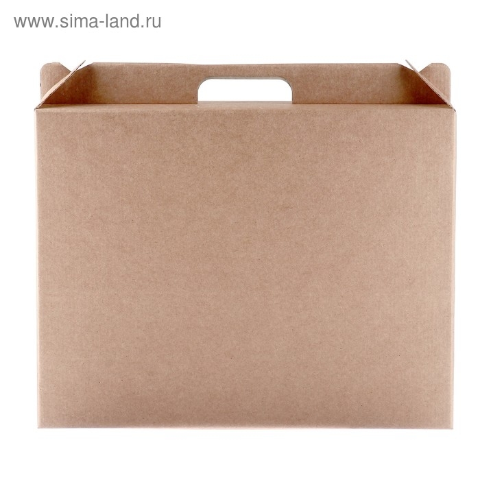 Коробка универсальная с ручкой, бурая, 34,5 х 8 х 27 см Коробка универсальная с ручкой, бурая, 34,5 х 8 х 27 см