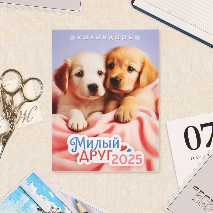 Календарь отрывной на магните Календарь отрывной на магните "Милый друг" 2025 год, 9,5 х 13 см
