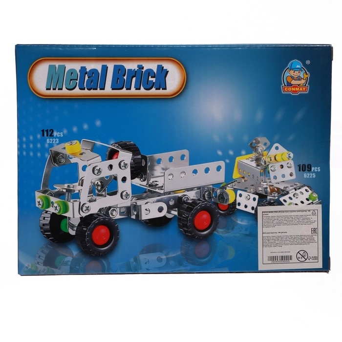 Конструктор металлический «Эвакуатор», 144 детали Конструктор металлический «Эвакуатор», 144 детали