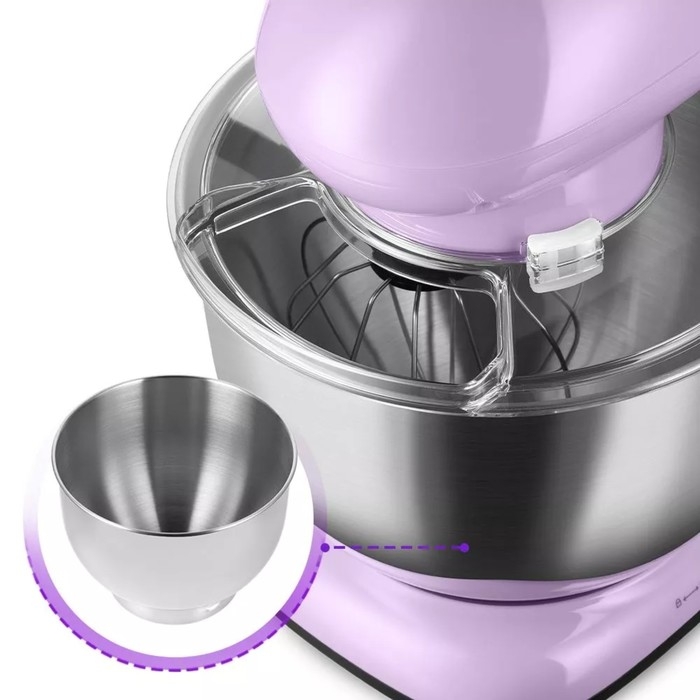 Миксер Kitfort КТ-3433-3, планетарный, 1400 Вт, 5.5 л, 6 скоростей, розовый Миксер Kitfort КТ-3433-3, планетарный, 1400 Вт, 5.5 л, 6 скоростей, розовый