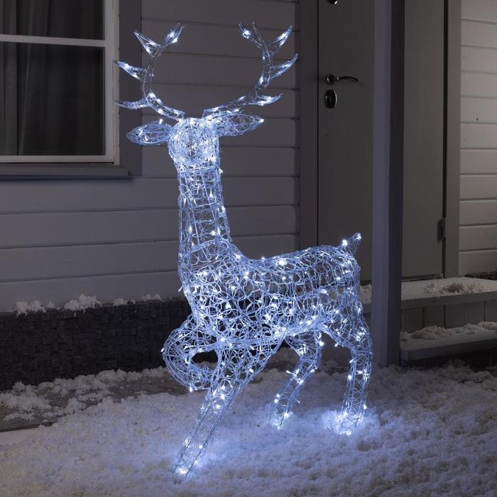 Светодиодная фигура «Олень» 100 × 140 × 50 см, металл, 31 В, свечение белое Светодиодная фигура «Олень» 100 × 140 × 50 см, металл, 31 В, свечение белое