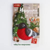 Валяние из шерсти на новый год. Игрушка своими руками «Снегирь», новогодний набор для творчества