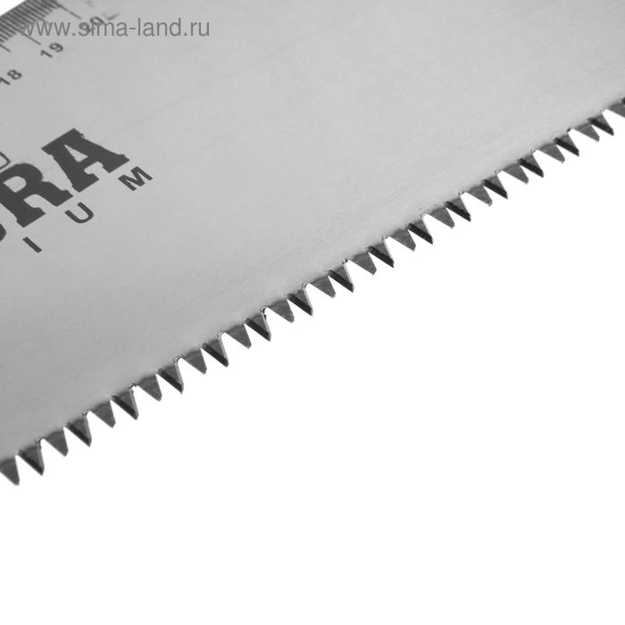 Ножовка по дереву ТУНДРА, 2К рукоятка, 3D заточка, каленый зуб, 7-8 TPI, 500 мм Ножовка по дереву ТУНДРА, 2К рукоятка, 3D заточка, каленый зуб, 7-8 TPI, 500 мм