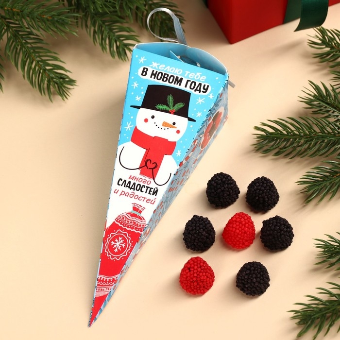 Мармеладные ягоды «Много сладостей и радостей» в коробке-морковке, 100 г. Мармеладные ягоды «Много сладостей и радостей» в коробке-морковке, 100 г.