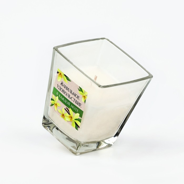 Свеча ароматическая в стекле «Ванильное удовольствие», 6,8 х 8 см. Свеча ароматическая в стекле «Ванильное удовольствие», 6,8 х 8 см.