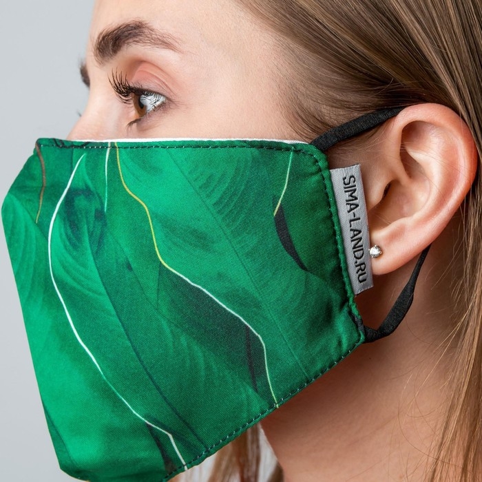 Маска тканевая с регулирующимися завязками  Маска тканевая с регулирующимися завязками "Вдохновляй"