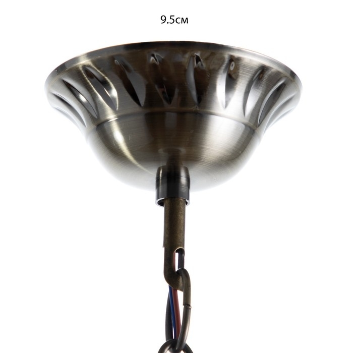 Люстра Люстра "Несса" 1хЕ14 40т бронза 26х26х30 см