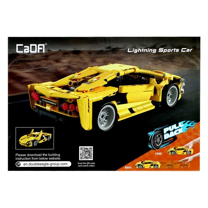 Конструктор инерционный «Спорткар», 357 деталей Конструктор инерционный «Спорткар», 357 деталей